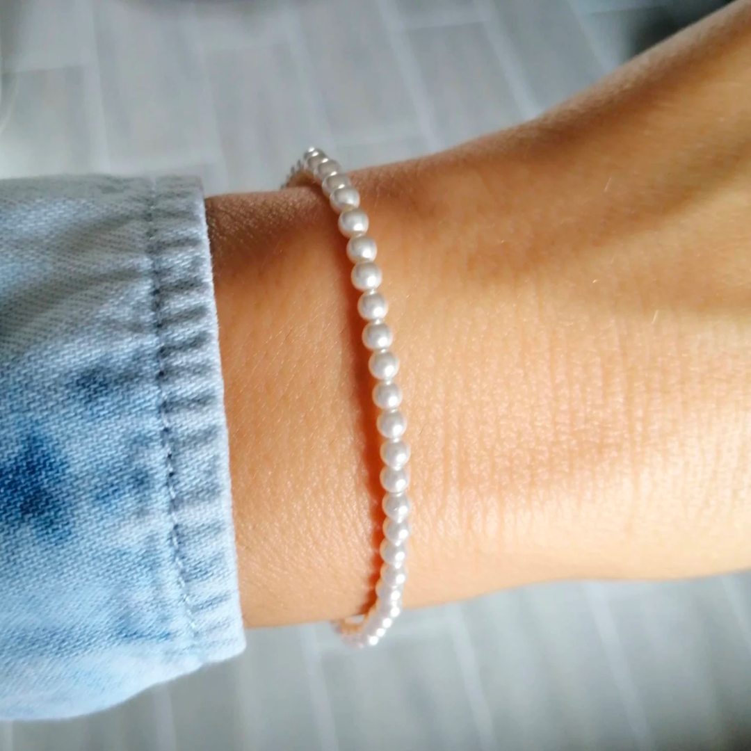 "Santorini" Bracciale perla 4 mm - Amour Milano™
