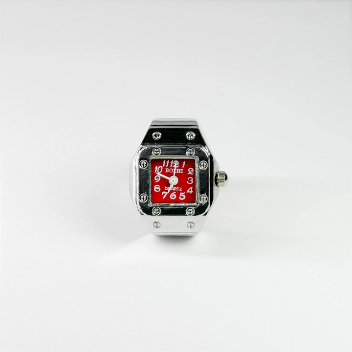 Brera Silberne Fingeruhr - Rot - Amour Milano®