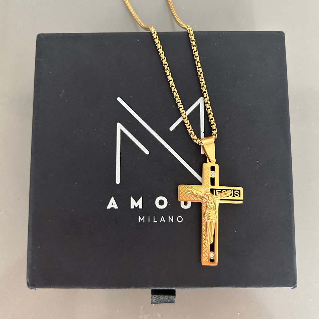 Collana Croce Jesus - Amour Milano™