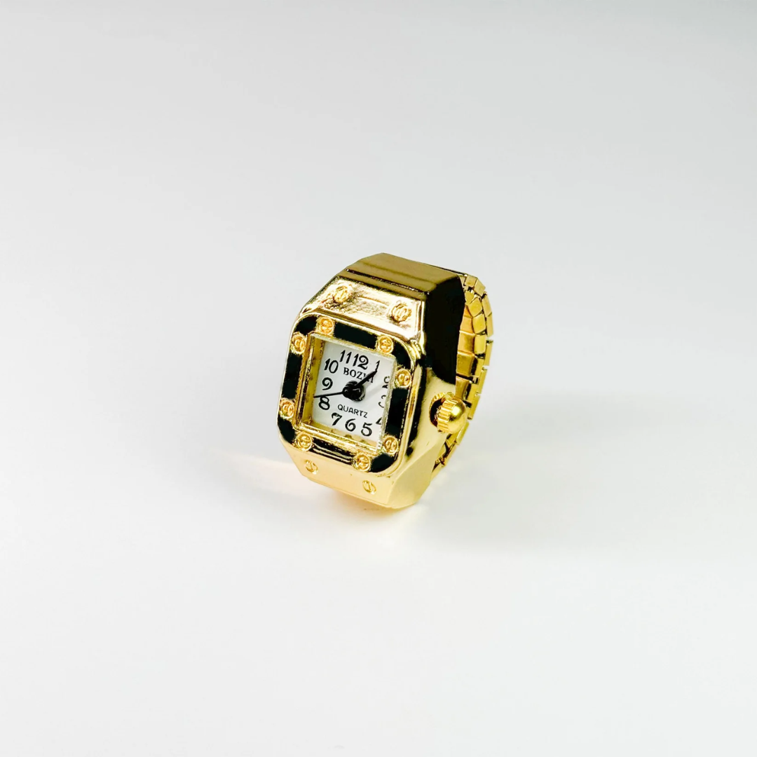 Brera Gold Fingeruhr - Weiß Amour Milano®