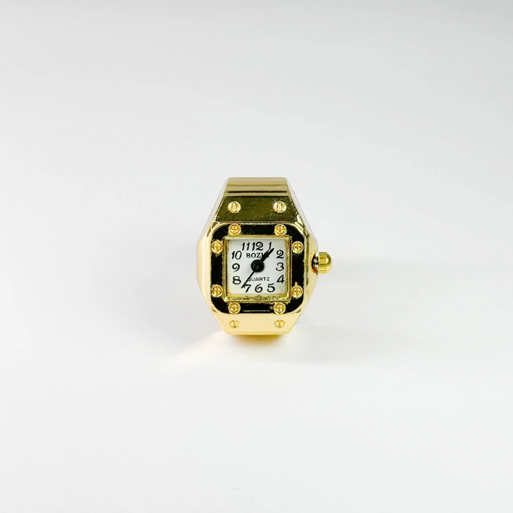 Brera Gold Fingeruhr - Weiß Amour Milano®