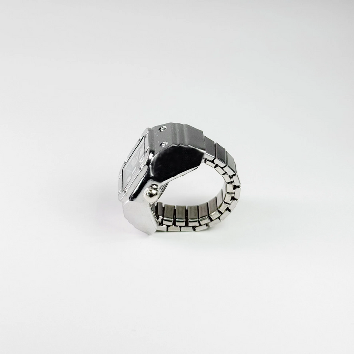 Brera Silberne Fingeruhr - Weiß - Amour Milano®