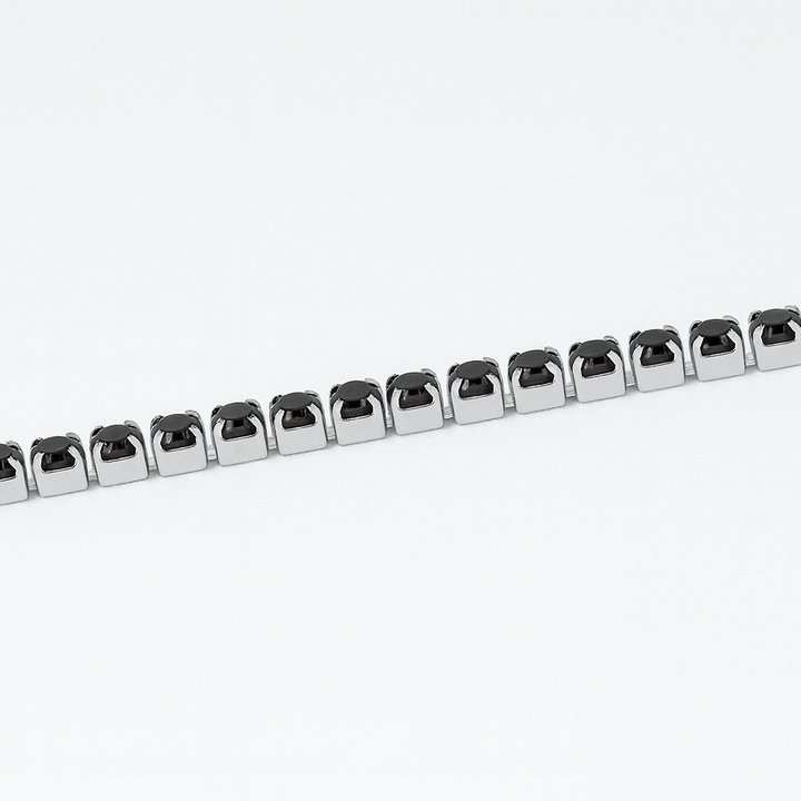 Bracciale Tennis 3 mm Nero - Amour Milano®