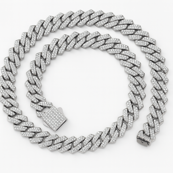 Collana Cuban Avana Argento - Amour Milano