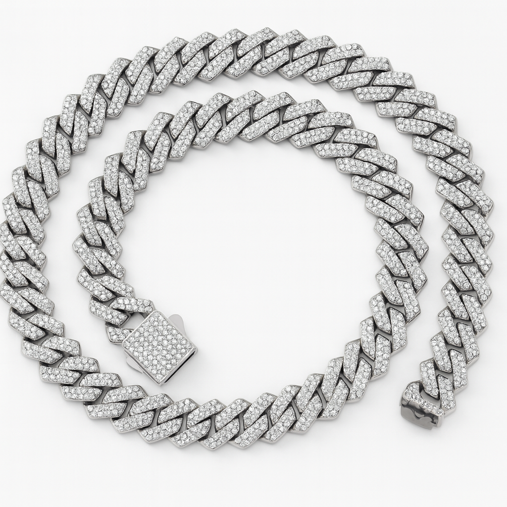 Collana Cuban Avana Argento - Amour Milano