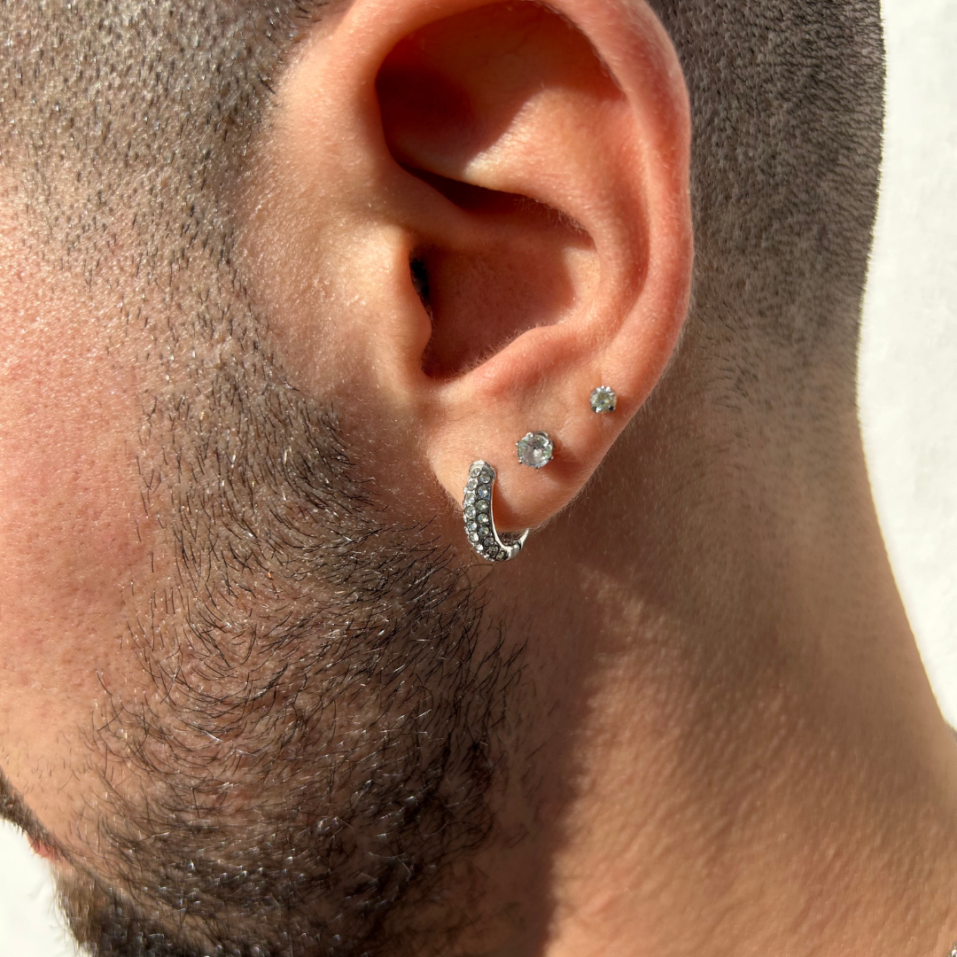 Ice hoop earrings - Amour Milano