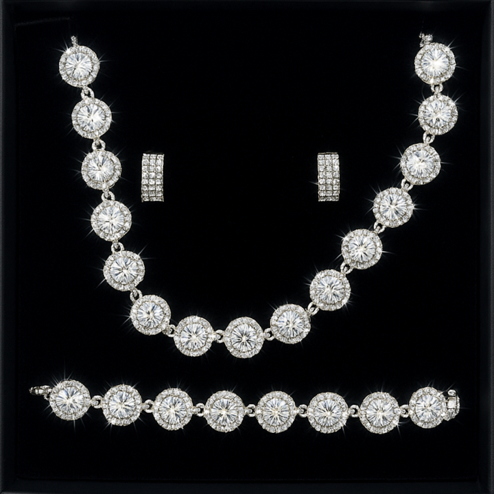 Combo Crystal : Collana Crystal + Bracciale Crystal + Orecchini Crystal
