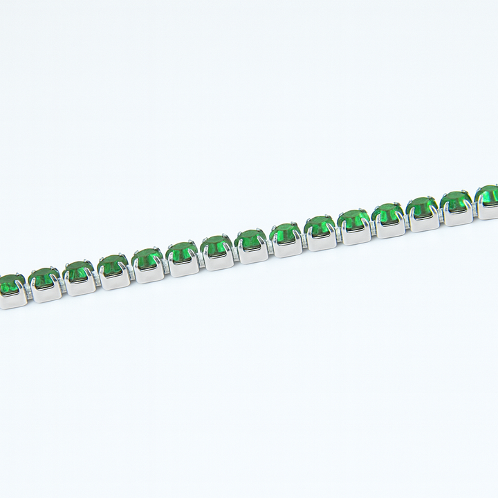 Bracciale Tennis 3 mm Verde - Amour Milano®