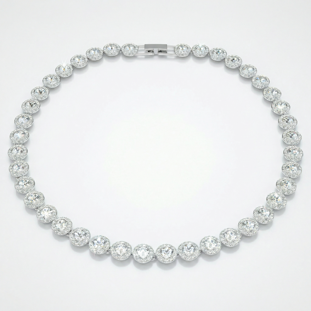 Collana Crystal Uomo Acciaio 10mm Zirconi | Amour Milano
