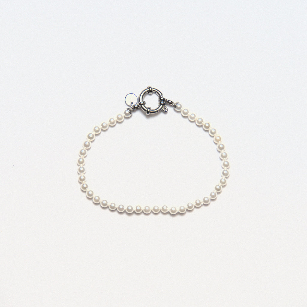 „Santorini“ 4 mm Perlenarmband – Amour Milano™ 