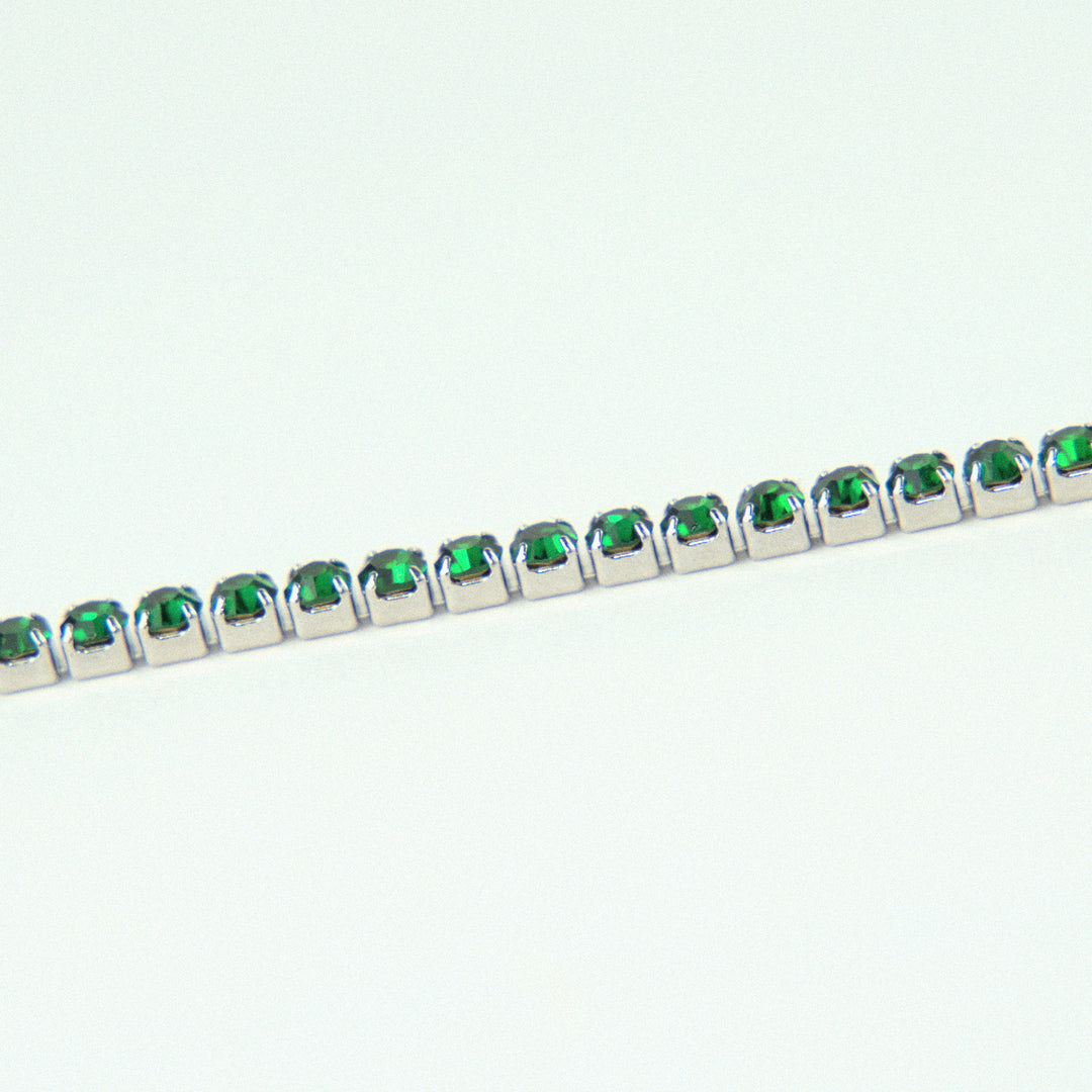 3 mm Green Tennis Bracelet - Amour Milano™