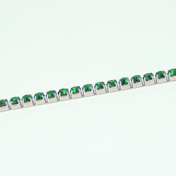 3 mm Green Tennis Bracelet - Amour Milano™