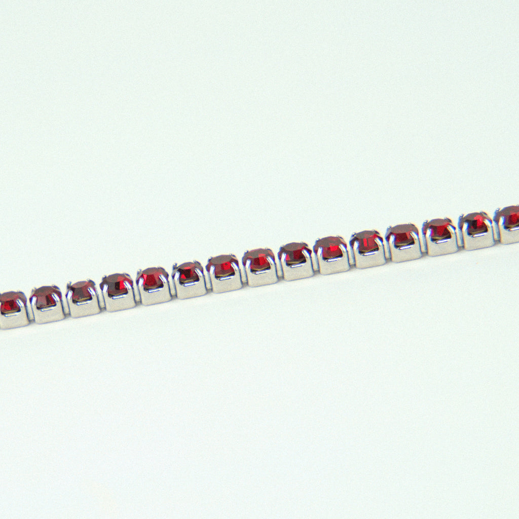 3 mm Red Tennis Bracelet - Amour Milano™