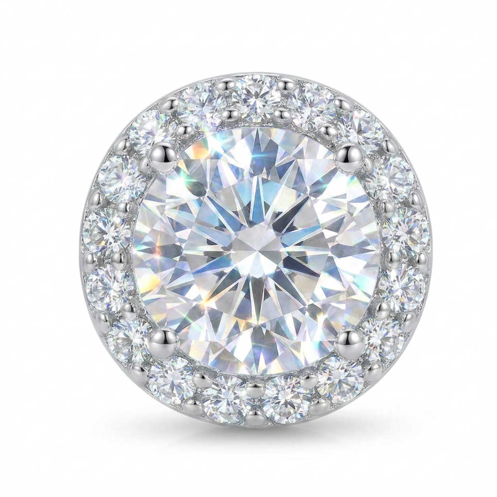 Orecchini Halo Brilliance tondo - Amour Milano® OFFERTA