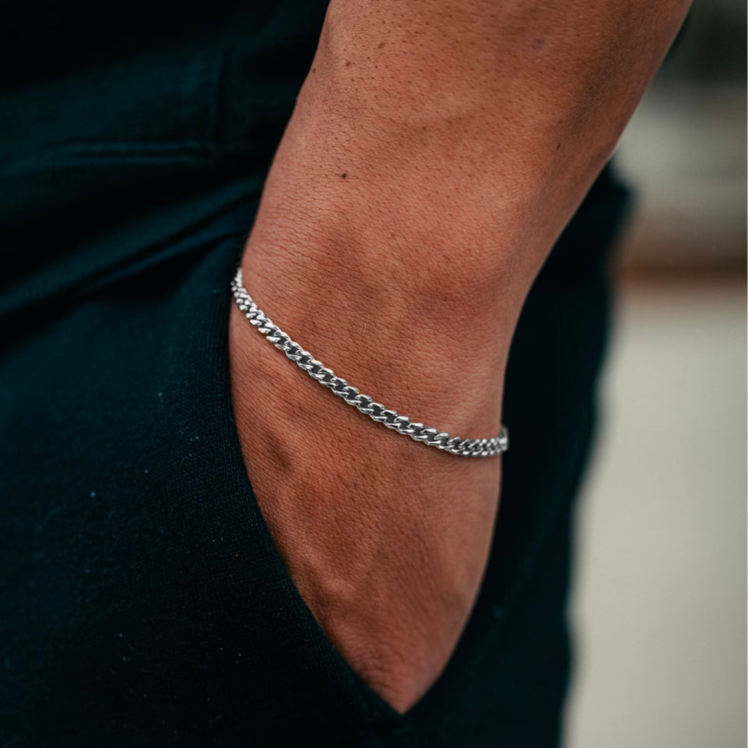 YELUWA Bracciale Cubano Da Uomo, Regalo Per
