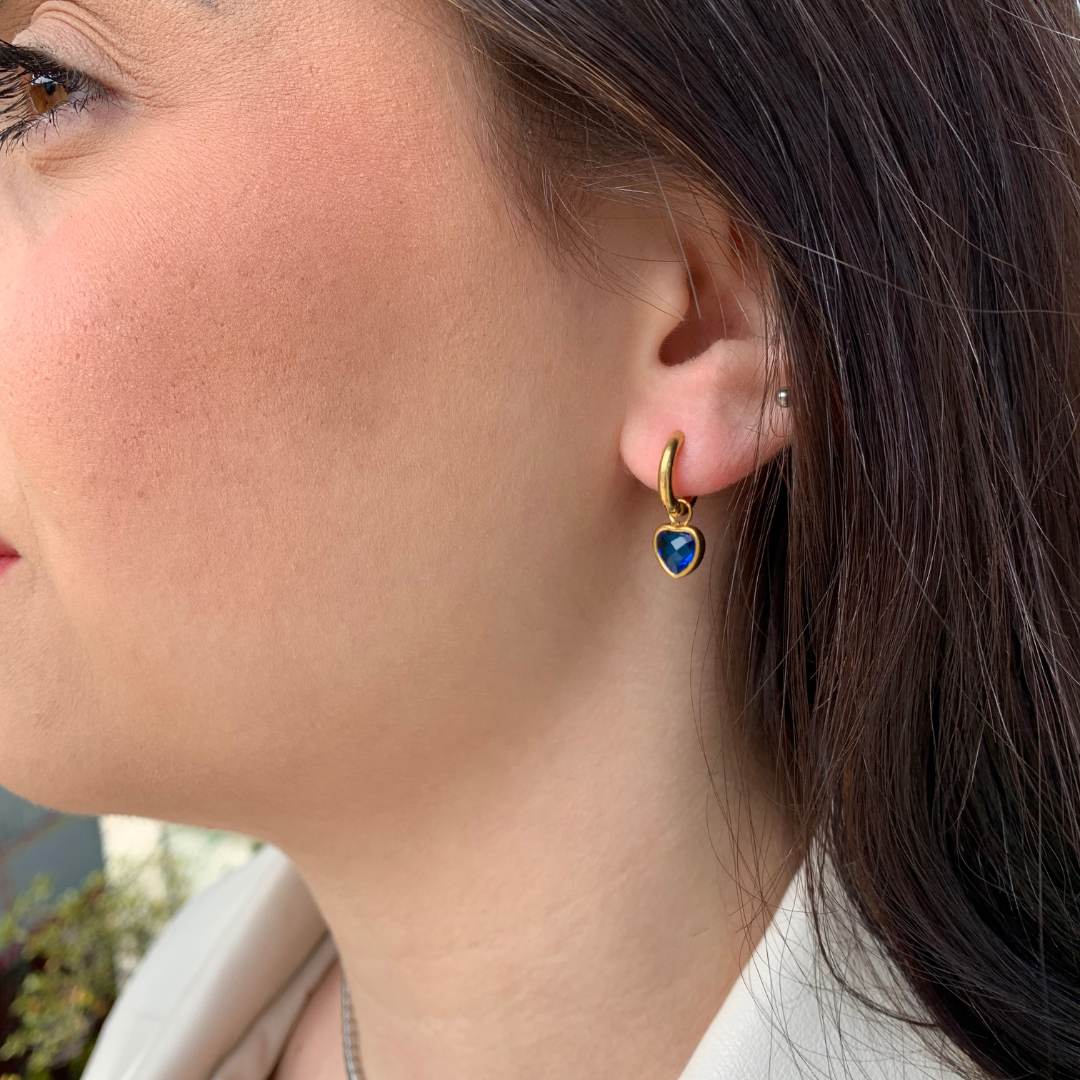 Sapphire Set Earrings + Ring - Amour Milano™