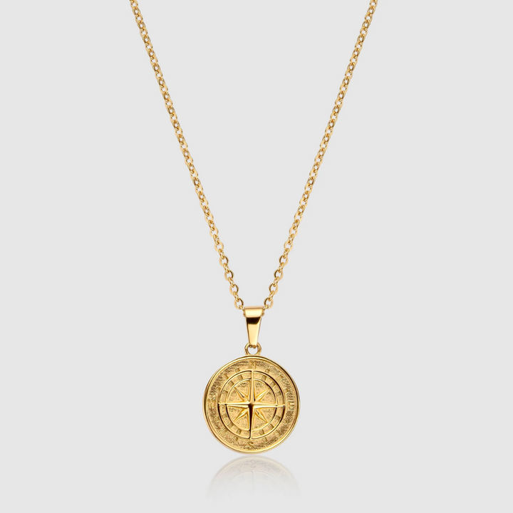 Gold Compass Necklace - Amour Milano™ 